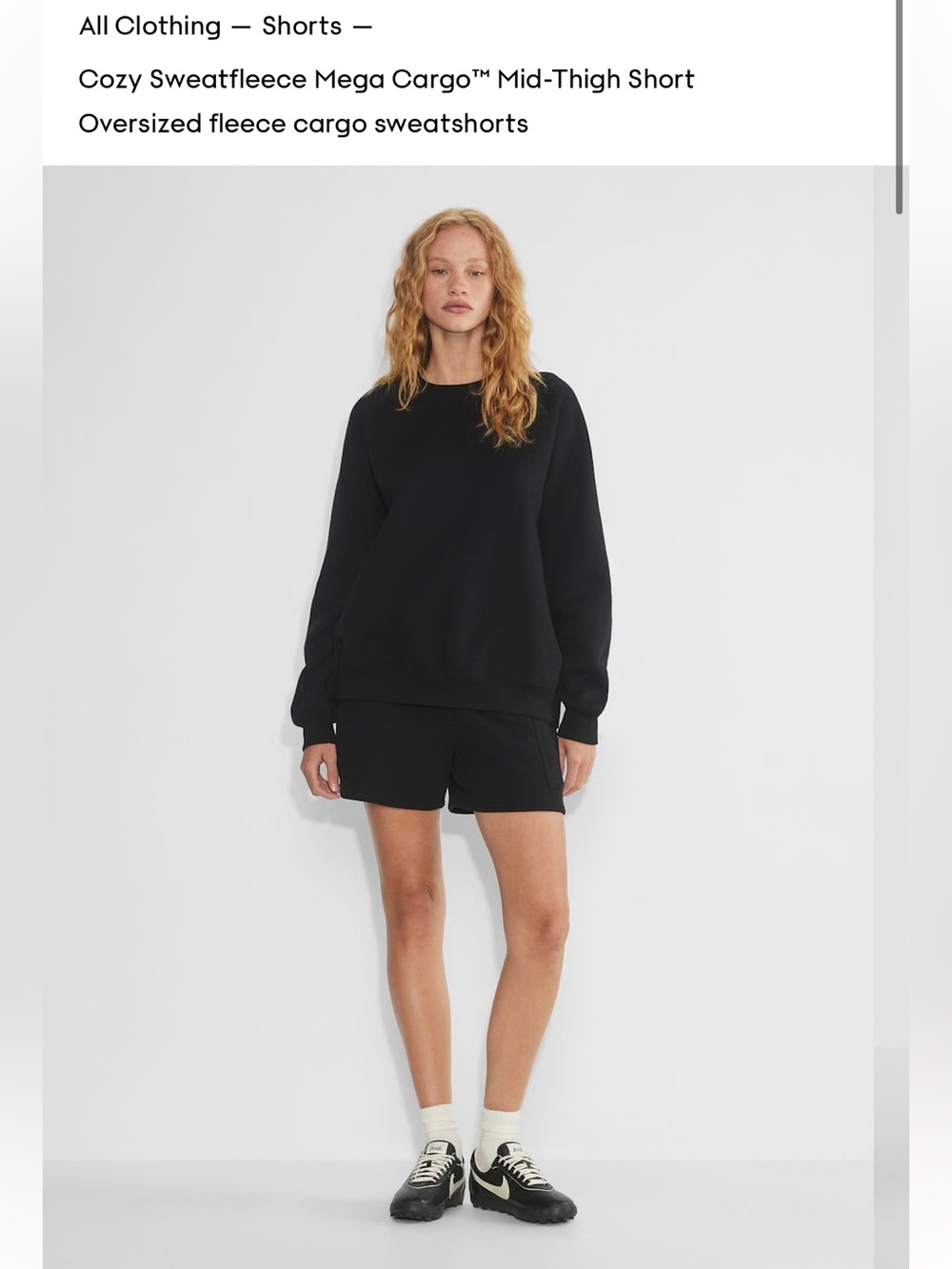 Aritzia Megafleece Cargo short